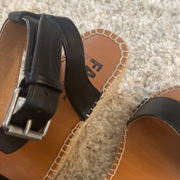 FARYL by farylrobin black sandal wedges size 6 - Picture 8 of 11